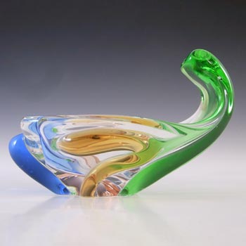 Mstisov Czech Glass Rhapsody Organic Bowl by Frantisek Zemek