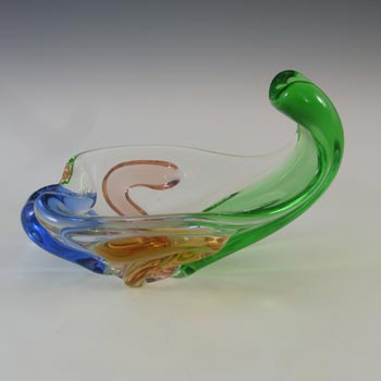 Mstisov Czech Glass Rhapsody Organic Bowl by Frantisek Zemek