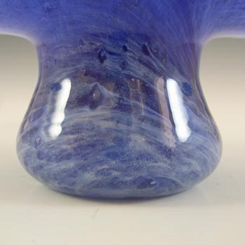Nazeing Clouded Mottled Blue Bubble Glass Posy Vase #1710
