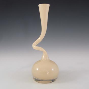 Normann Copenhagen Scandinavian Cream Cased Glass \'Swing\' Vase