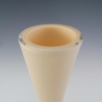Normann Copenhagen Scandinavian Cream Cased Glass 'Swing' Vase