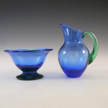 Orrefors Glass \"Louise\" Creamer & Bowl by Erika Lagerbielke
