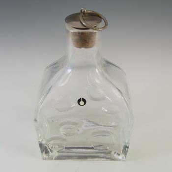LABELLED Pukeberg Swedish Vintage Glass Flask / Bottle