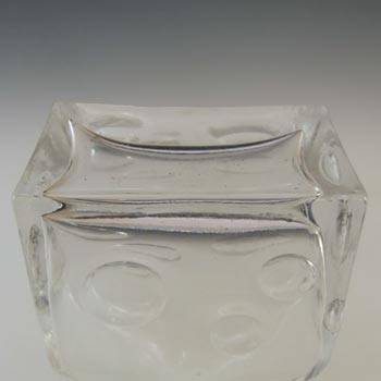 LABELLED Pukeberg Swedish Vintage Glass Flask / Bottle