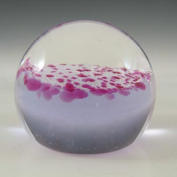 BOXED & MARKED Caithness Pink Glass "'Wisp" Paperweight