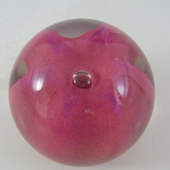 MARKED Caithness Vintage Pink Glass "Seagems" Paperweight