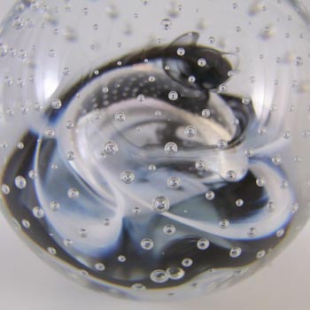 BOXED Caithness Black & White Glass "Reflections '94" Paperweight