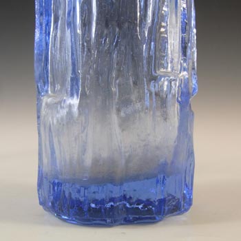 Ravenhead British Vintage Blue Glass Textured Bark Vase
