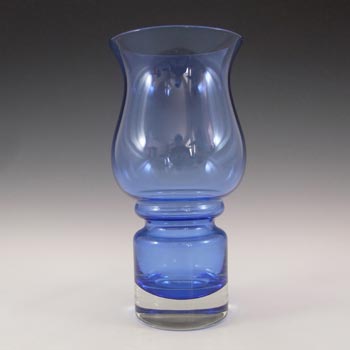 Riihimaki #1371 Riihimaen Lasi Oy Scandinavian Blue Glass Vase