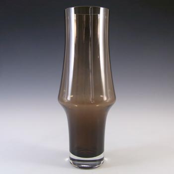 Riihimaki #1377 Riihimaen Lasi Oy Brown Glass Vase
