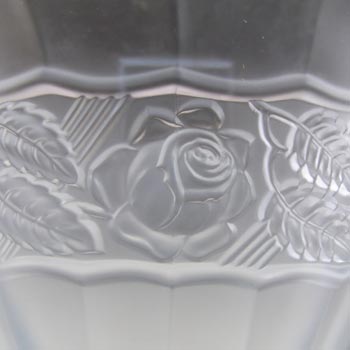 Ankerglas Bernsdorf Art Deco Blue Glass 'Rosalind' Vase