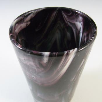 Sowerby MARKED Victorian Purple Malachite/Slag Glass Tumbler