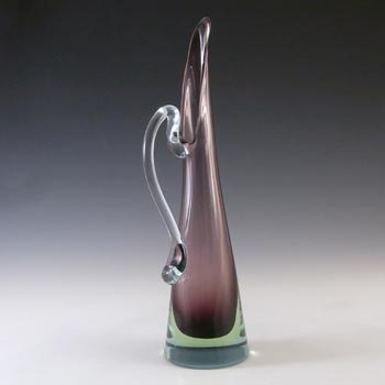 Murano/Venetian Purple, Amber & Blue Sommerso Glass Jug/Vase