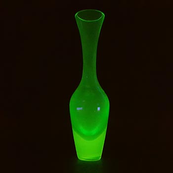 (image for) Murano / Venetian Sommerso Turquoise & Uranium Glass Vase