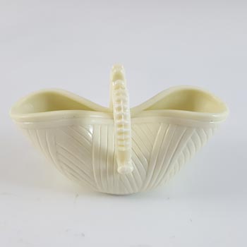 Sowerby #1325 Victorian Queen's Ivory Milk Glass Bowl - Marked