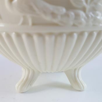 Sowerby #1350 Victorian Queen's Ivory Milk Glass Bowl - Marked