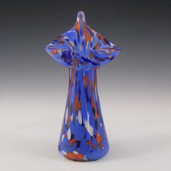 Czech Spatter / Splatter Glass Jack-in-the-Pulpit Vase