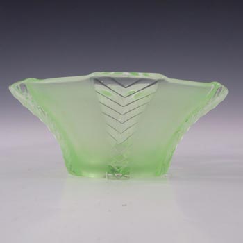 Walther & Söhne Set of 2 Art Deco Uranium Glass 'Athene' Bowls