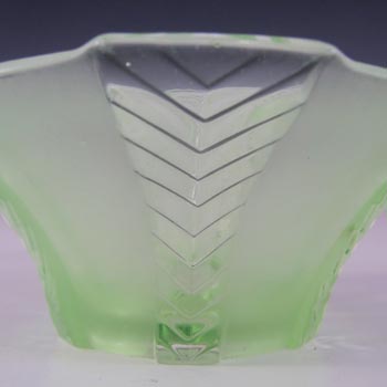 Walther & Söhne Set of 2 Art Deco Uranium Glass 'Athene' Bowls