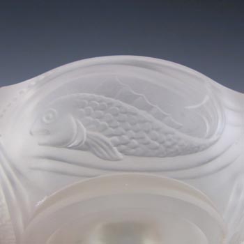 Walther & Söhne Art Deco Glass 'Nymphen' Fish Ring Holder Dish