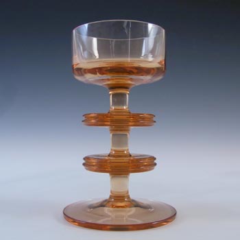 Wedgwood Topaz Glass Two Ring Sheringham Candlestick RSW13/2