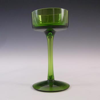 Wedgwood "Brancaster" Green Glass 5.25" Candlestick RSW15/1 - Marked
