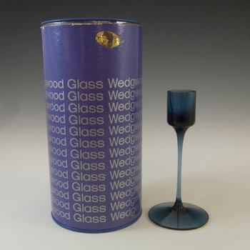 Wedgwood \"Sandringham\" Sapphire Glass 5\" Candlestick RSW22/1 Boxed