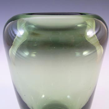 Whitefriars #9364 William Wilson Sea Green Glass Vase