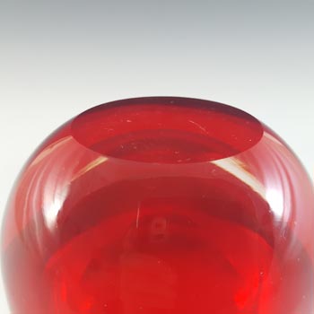 Whitefriars #9496 Baxter Ruby Red Glass Bud Vase
