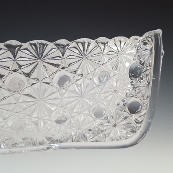 Edward Bolton Victorian Pressed Glass 'Grace Darling' Boat Bowl