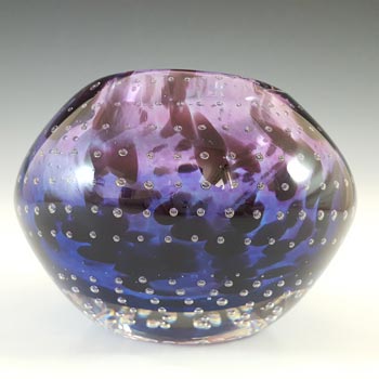 Chinese Murano Style Purple & Blue Sommerso Glass Bowl