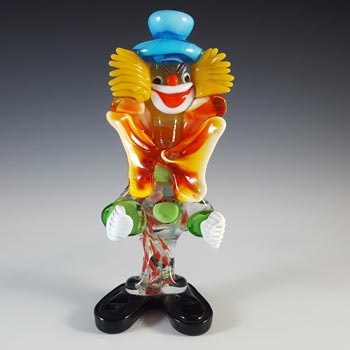 Venetian Glass Company Murano Style Franco Toffolo Clown - Labelled