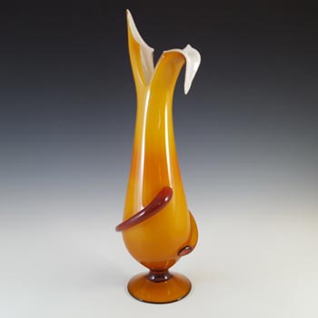 Cristalleria Fratelli Betti / Alrose Italian Empoli Glass Vase