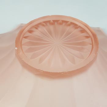 Ankerglas Bernsdorf 1930's Art Deco Pink Glass Bowl / Dish