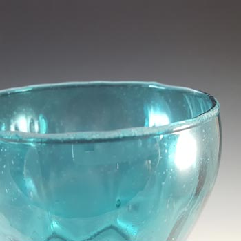 Empoli Vintage 1970's Italian Blue Retro Glass Vase