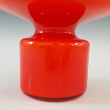Holmegaard Carnaby Red Cased Glass Vase by Per Lutken