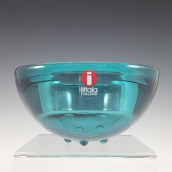 Iittala Turquoise Glass Candle Votive by Annaleena Hakatie