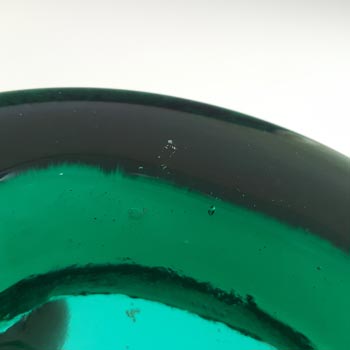 Boda Vintage Swedish Turquoise Glass Cat Bowl by Erik Hoglund