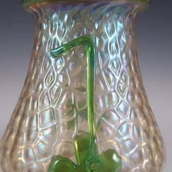 Kralik Art Nouveau 1900's Iridescent Glass 'Martelé' Vase