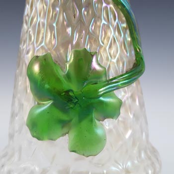 Kralik Art Nouveau Iridescent Glass 'Martelé' Flower Vase