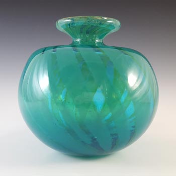 ARTIST SIGNED Mdina Eric Dobson 1975 Glass 'Ming' Globe Vase