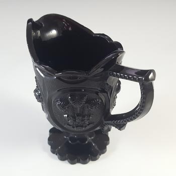 Victorian Black Milk Glass Vitro-Porcelain Creamer / Jug