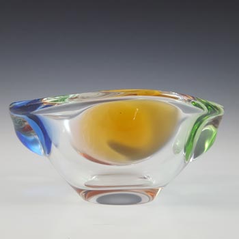 Mstisov Retro Czech Glass Rhapsody Bowl by Frantisek Zemek