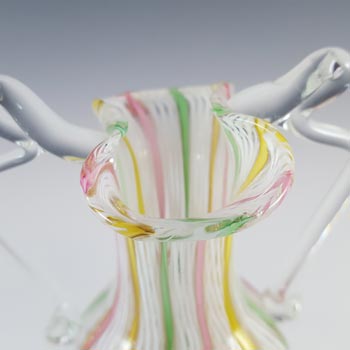 LABELLED L Nason Murano Zanfirico Filigree & Aventurine Glass Vase