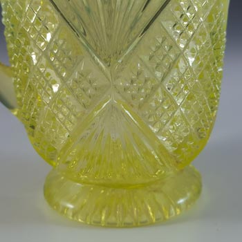 Davidson Primrose Pearline Uranium Glass 'Lords + Ladies' Creamer