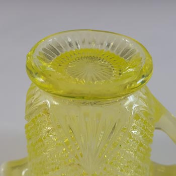 Davidson Primrose Pearline Uranium Glass 'Lords + Ladies' Creamer