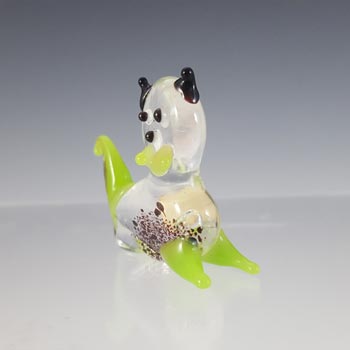 Japanese Lampworked Glass Penguin, Cat & Fish - Red Ball Label