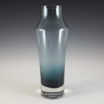 Riihimaki #1375 Riihimaen Lasi Oy Finnish Blue Glass Vase