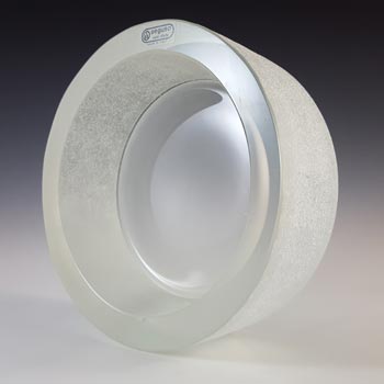 LABELLED Seguso Vetri d'Arte Murano Glass 'Scavo' Bowl