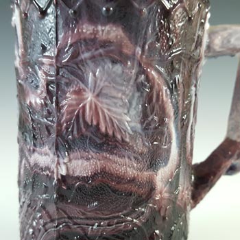 Victorian 1890's Antique Malachite / Slag Glass Jug